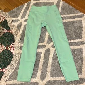 NWOT mint green high waisted leggings with pockets size XS